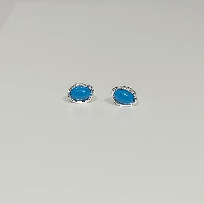 [925silver] Egg Troquoise Earring