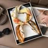 Korean Style High-End Printed Silk Scarf - Versatile Fashion Accessory