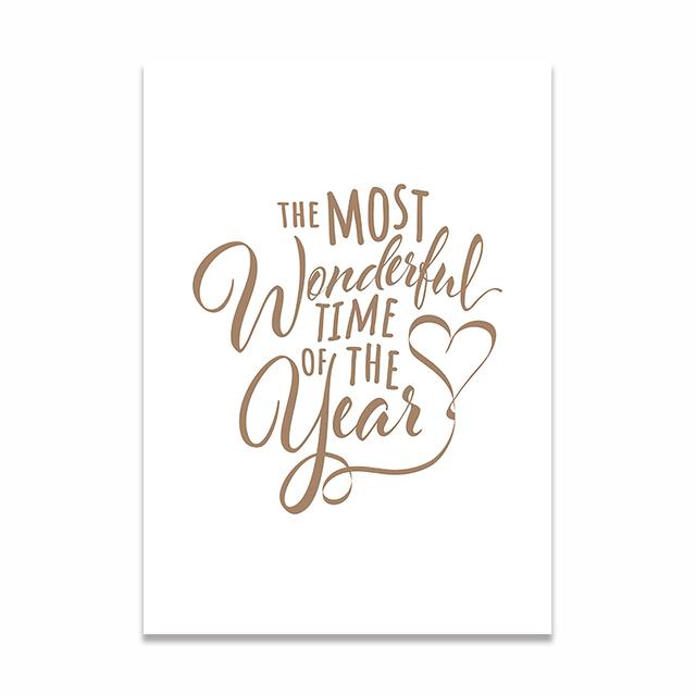 

Скандинавская рождественская тема, милая милая птица, растение, настенное искусство, холст, живопись, постеры и принты, фотографии для гостиной, домашний декор 21X30cm No Frame