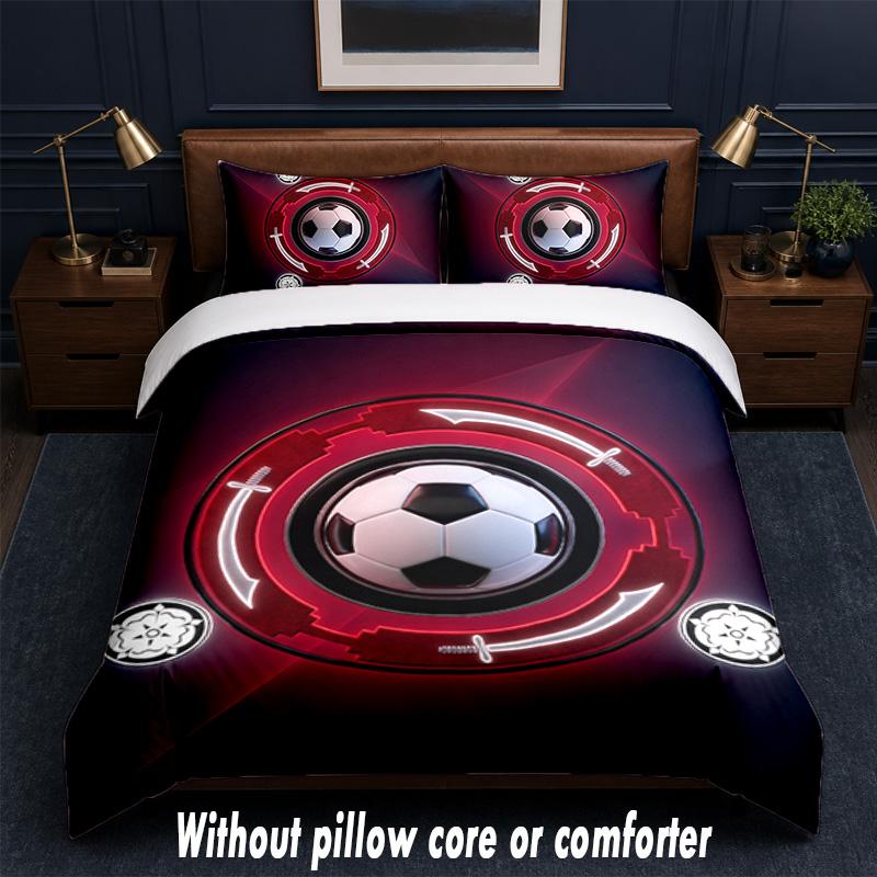Sheffield United Calcio Design Set Biancheria da Letto 1 Copripiumino + 2 Federe Morbido Traspirante Biancheria da Letto per la Casa