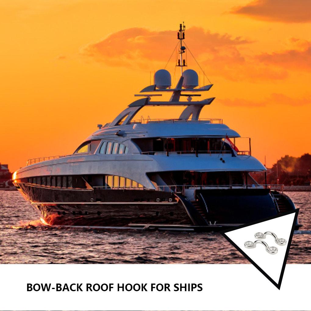 2pcs Wire Eye Strap Boat Resistant Loops Rustproof Anti-Corrosion Hard Tie Hardware Wear-Resistance Marine Casting