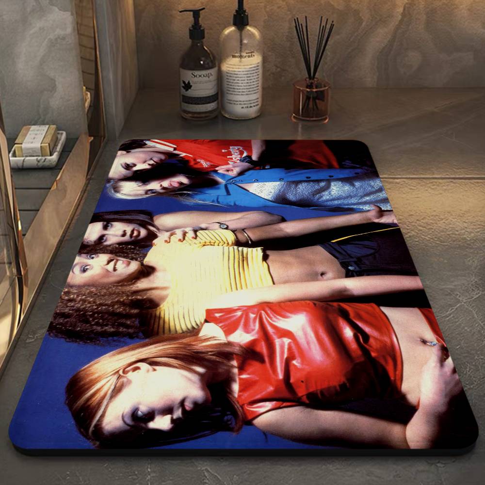 S-Spice Girls Fußmatte Kinderzimmer Schlafzimmer Dekoration Balkon Rutschfeste Fußmatte Wohnzimmer Fußmatte Teppich