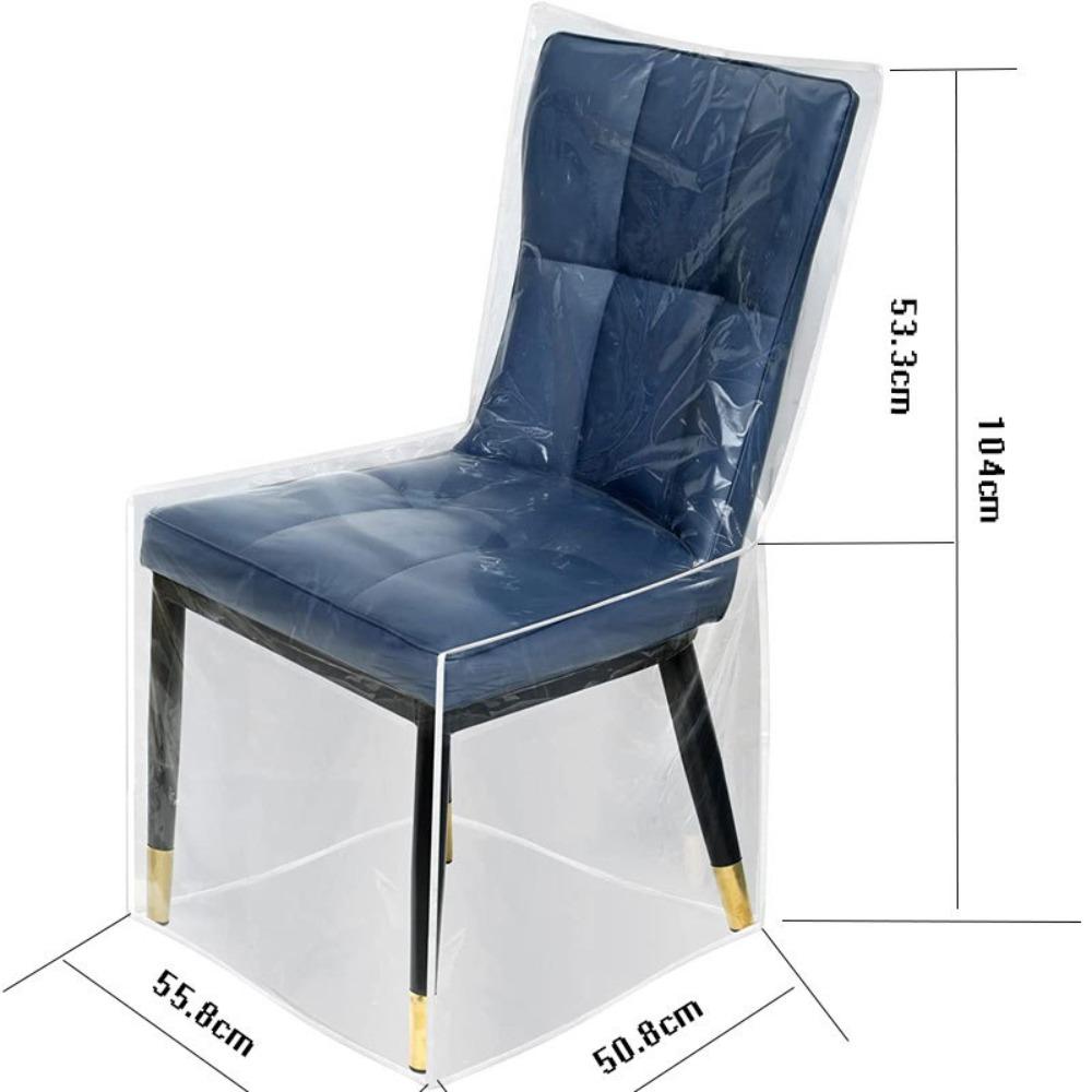 

ПВХ Защита для сиденья стула Пылезащитный чехол для стула Новый Чехлы для обеденного стула Дом Кухня Long