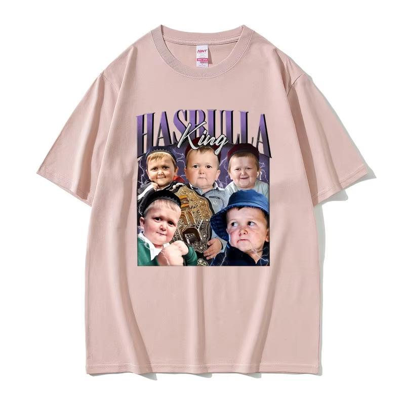 Hasbulla King Fighting Meme Essential Tshirt Fan Gift Mini Khabib Blogger Tshirts Summer Unisex Women Fashion Oversized T Shirt
