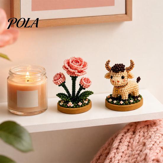 12 Tierkreiszeichen Perlen Bastelset, DIY Perlen Garten Set, 3D Perlen Astrologie Blume Set mit Vorsortierten Perlen Werkzeugen, Perlen Bastelprojekt für Anfänger