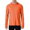 Mens Lightweight Hooded Fishing Shirt With Thumb Holes UPF 50 Sun Protection Quick-Dry Breathable Long Sleeve Outdoor