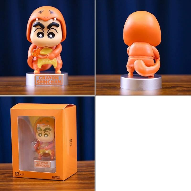 Crayon Shinchan Cos Garage Kit Pocket Monster Pikachu Toy Figurine Car Ornament