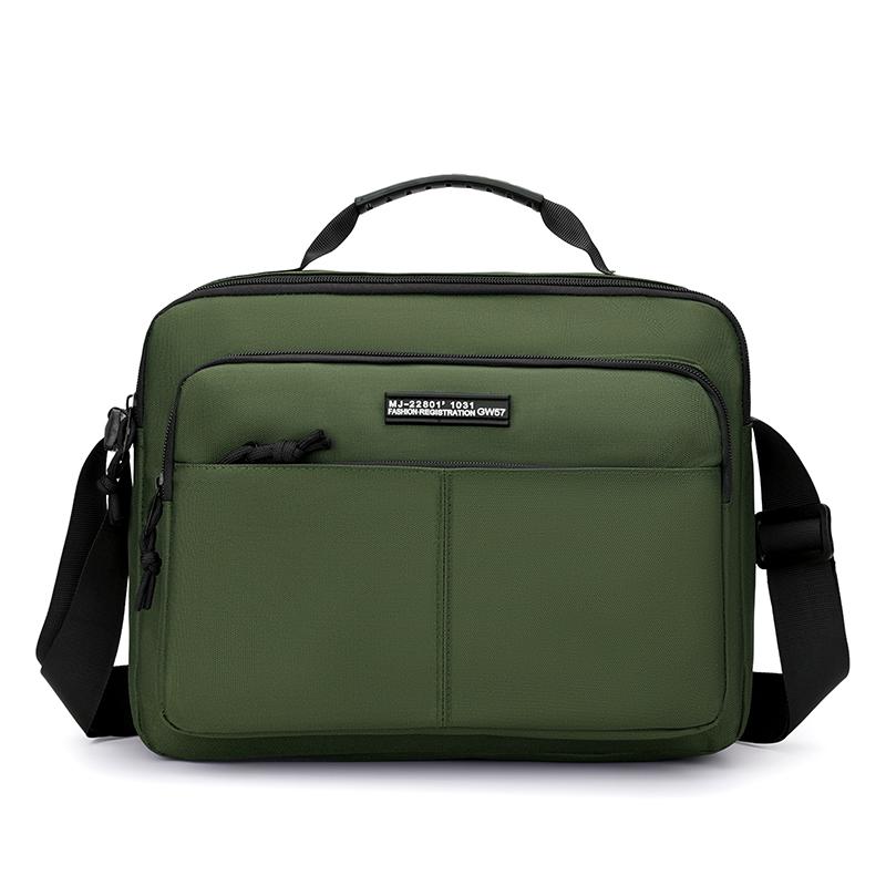 

Men s Business Crossbody Shoulder Bag – Large Capacity Waterproof Sling with Multi-Pocket Design for Daily Use зелений