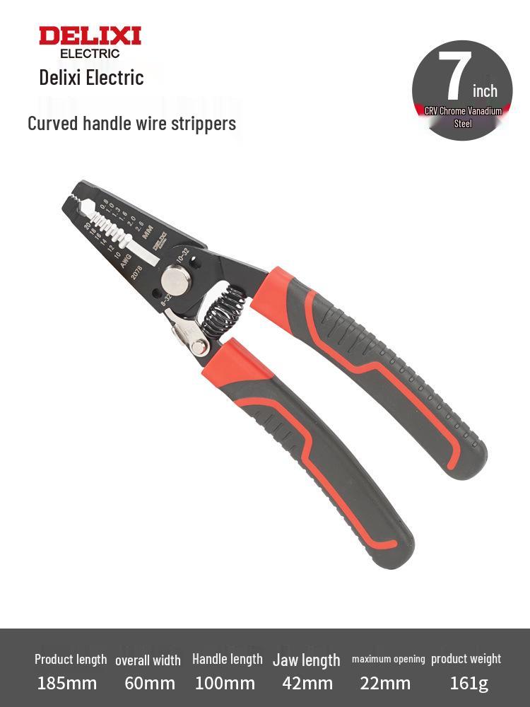 Delixi Multifunctional Electrician Wire Strippers and Crimping Pliers