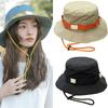 Wide Brims Bucket Hat Windproof Rope Packable Summer Fisherman Hat For Hiking Fishing Outdoor Activity Adult Headwear