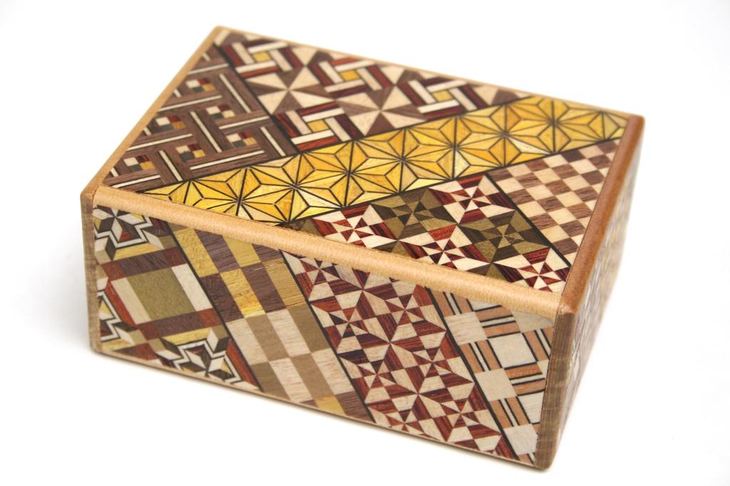 Hakone Marquetry Secret Box Japanese Puzzle Box 7 Steps 7-Step