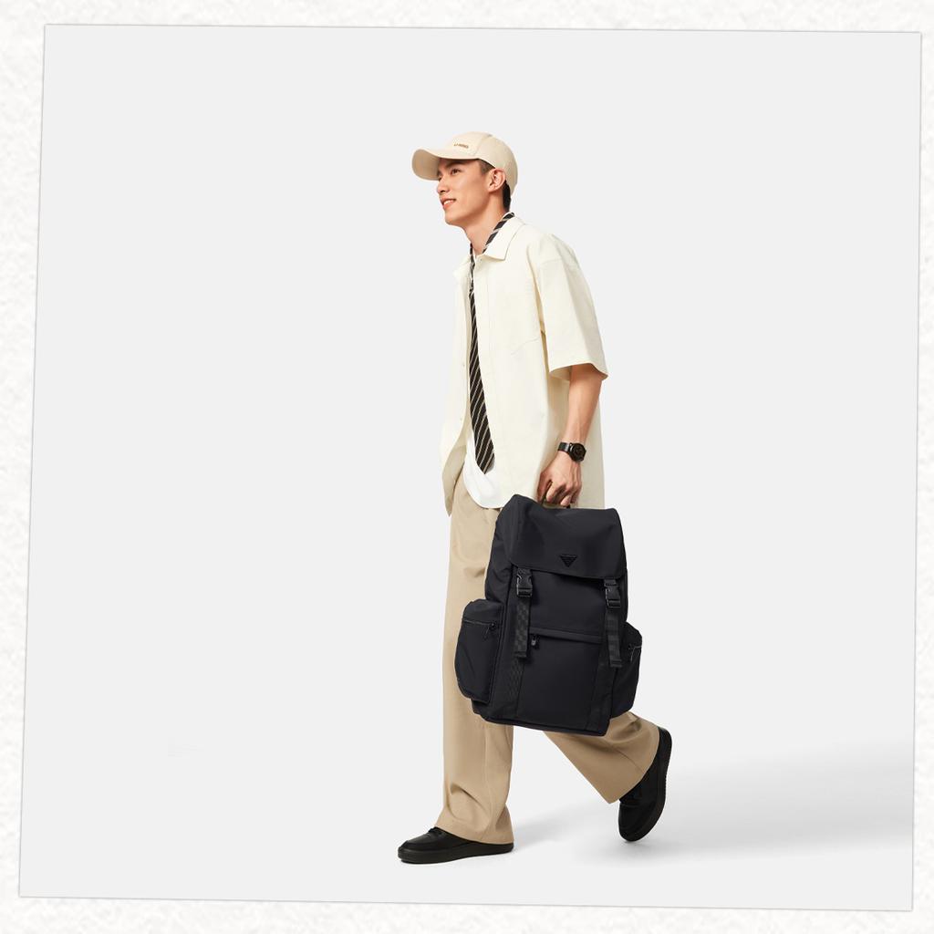 New LiNing Polyamide Backpack Unisex Black ABSV431-1