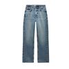 Spring New Women's Clothing Metal Button Decoration Multi-Color Selection Straight High Waist Casual Denim 6164059