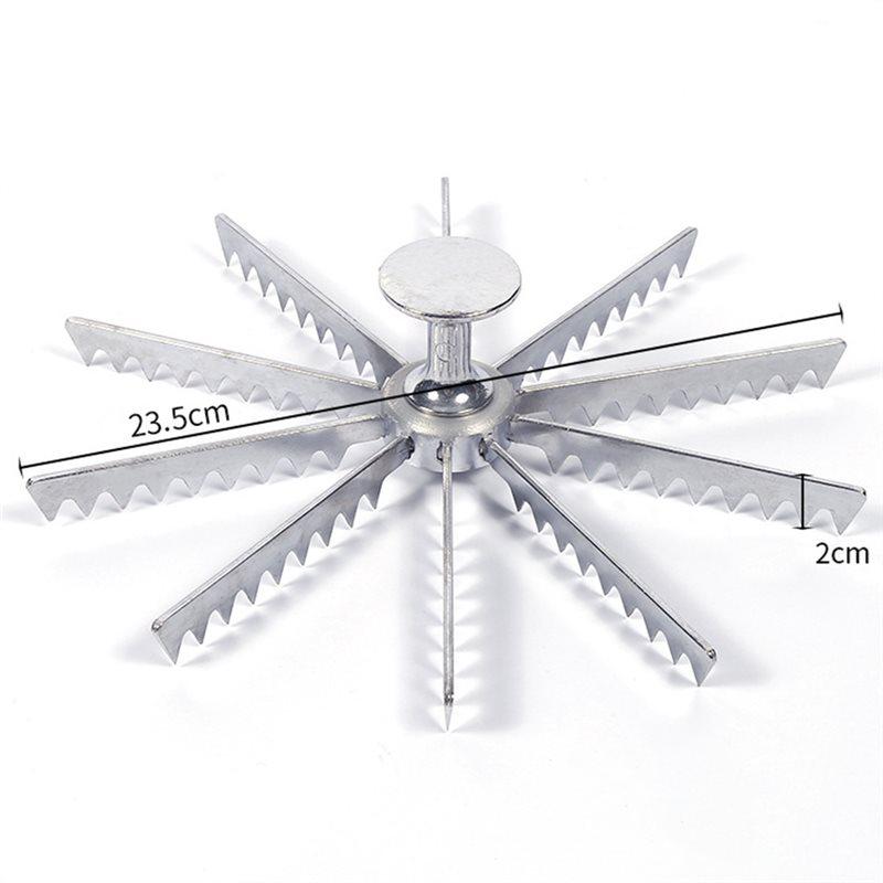 ABBP-Alloy Pizza Cutter Gear Mechanism-Guideline Portion Divider For Even, Slicing In 6, 8, 10 Inch Options