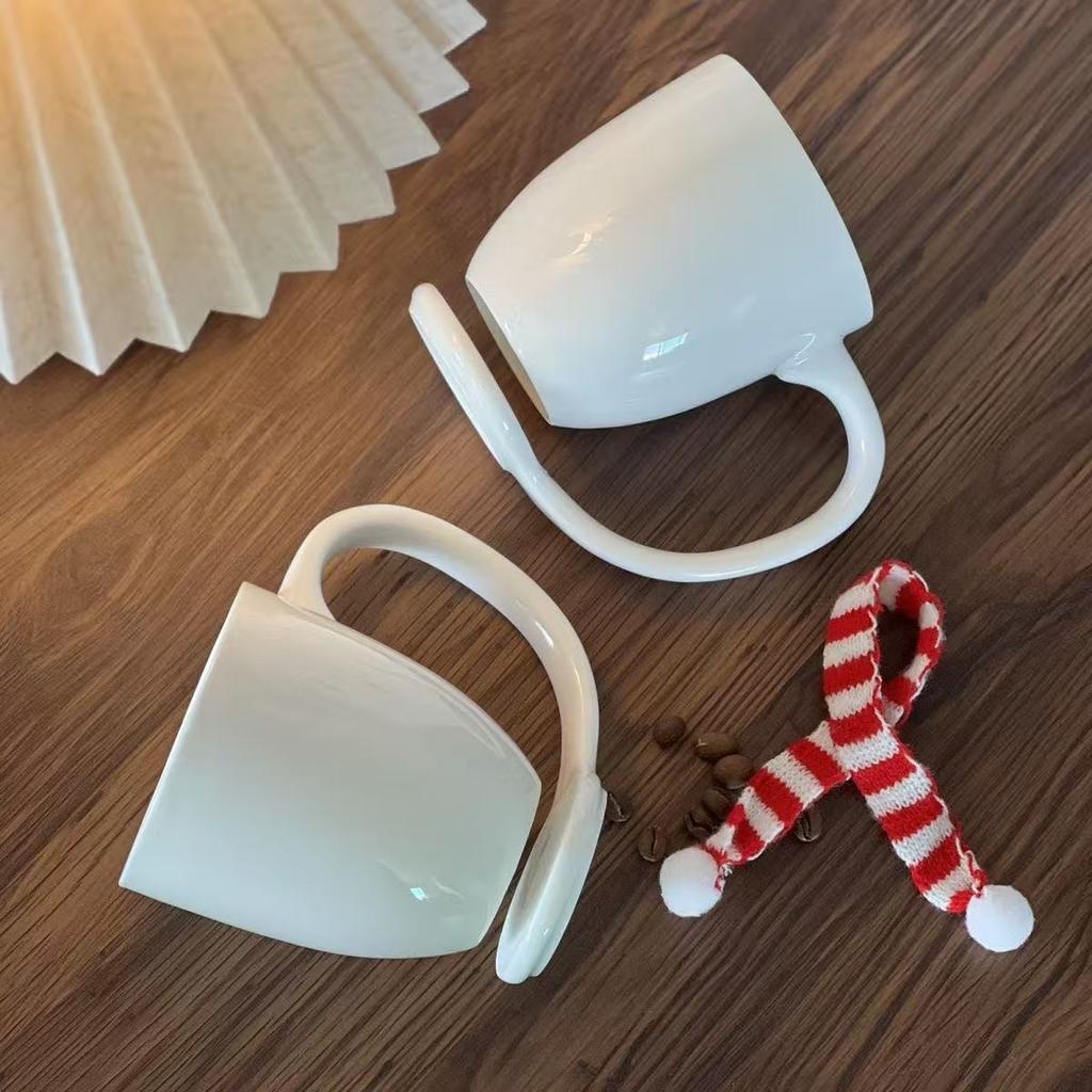 Kreative Hängende Cerc Tassen Große Kapazität Kaffeetassen Einfache Hotel Teetassen Paar Wasserbecher Einzelner Henkel Design