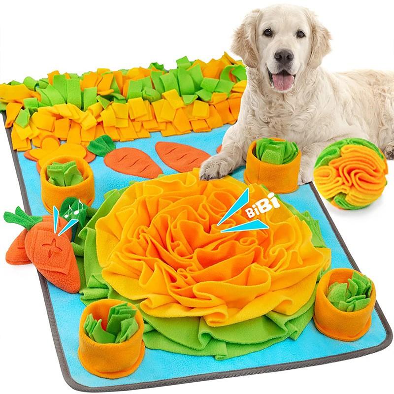 Interactive Snuffle Mat Dogs Cats - Non-Slip Feeding Pad With Crinkle Toys Washable Fleece Puzzle Toy Mental