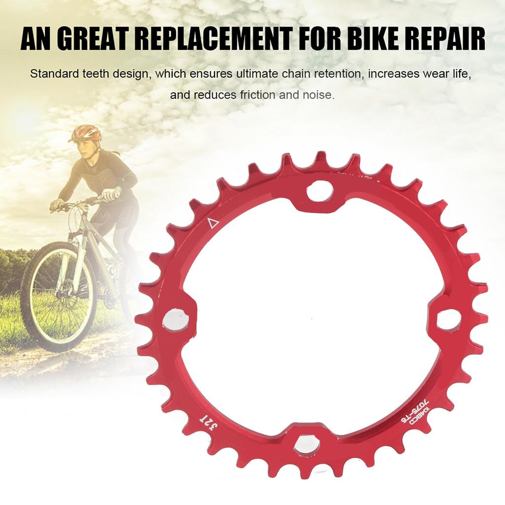 32 34 36 38T BCD 104 Mountain Bike Steel Single Crank Chain Ring Repair Parts