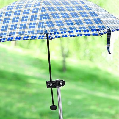 Porte-parapluies pivotant en acier inoxydable, angle variable, pour fauteuil roulant, vélo, poussette, parapluie, outil de pluie