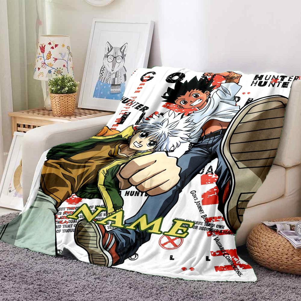 Custom 1pc Hunter X Hunter Adventure Blanket, Soft And Comfortable Blanket, Casual Warm, Camping Travel Blanket, Birthday Gift Q912128