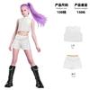 Korean wave song suit K-POP Zoe cosplay performance suit black gold costume witch hunter girl group cos children Rumi