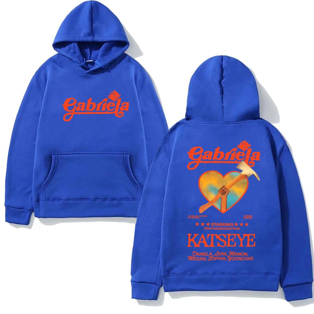 

Katseye Gabriela 2025NEW Hooded for Autumn Winter Aesthetic Sweatshirt with Hooded Casual Fleece Clothes Casual Hoody XXXL
