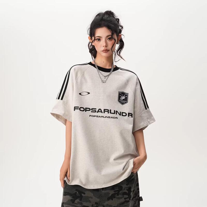 BWKA American Retro Three-Stripe Short Sleeve T-Shirt 2XL