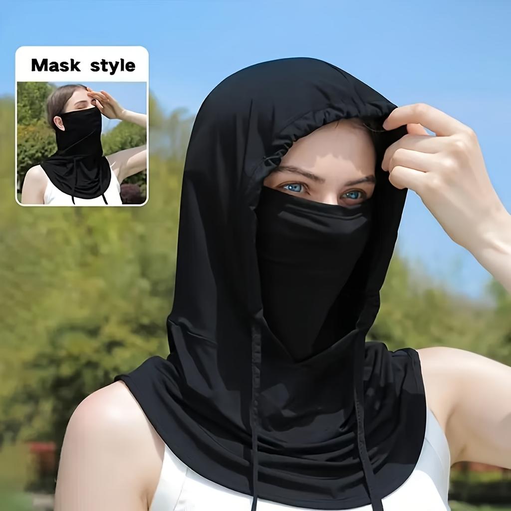 Men's & Women's Full Face Mask with Neck Coverage - Quick-Dry Breathable, Elastic Sporty Design for Cycling, Outdoor Activities & Casual Wear