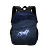Horse Backpack Animal Horse 3D Printed Large Capacity New Handsome Casual Backpack for Primary and Secondary School Students