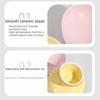 Flower Shape Ceramic Cat Bowl Anti-Tip Tall Footed Pet Food Water Feeders Anti-Slip Oblique Mouth Elevated Cat Bowl