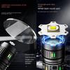 Super Bright White Laser Flashlight Use 4*181350Battery Rechargeable Powerful Al Alloy Torch Waterproof Zoom LED Flashlight