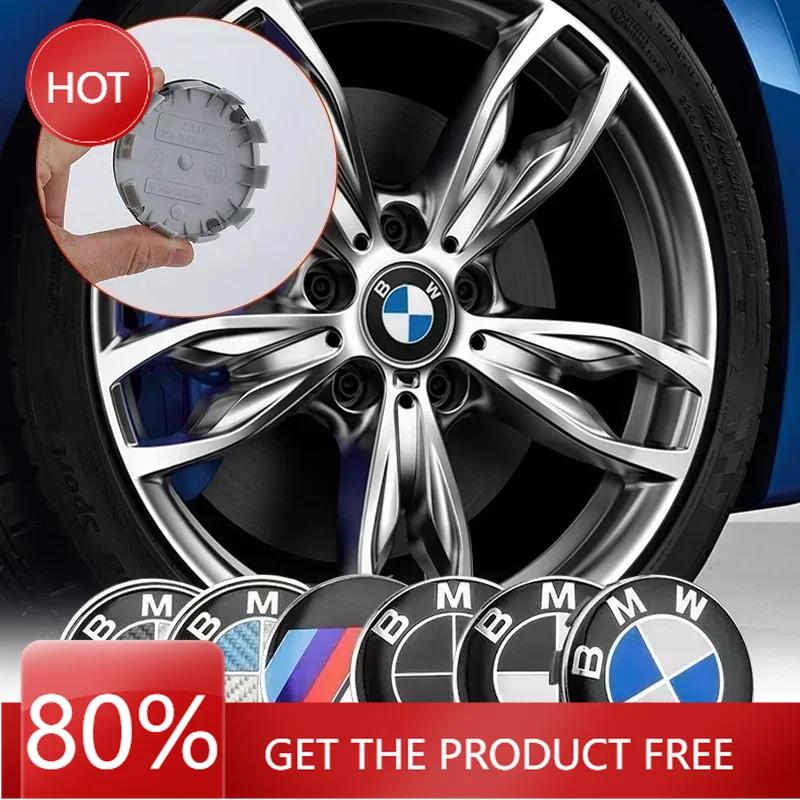 2025 Hot 4pc 56/68mm Car Wheel Center Hub Cover Badge Logo Emblem for BMW E87 E30 E46 E28 E34 E39 E60 F02 F18 F35 G20 G03 G05 F1
