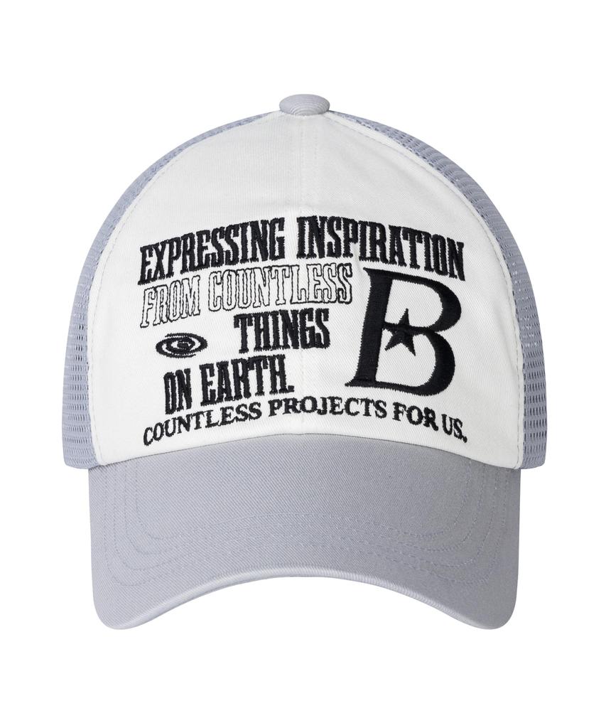 BAUF B Logo Mesh Ball Cap [Gray]