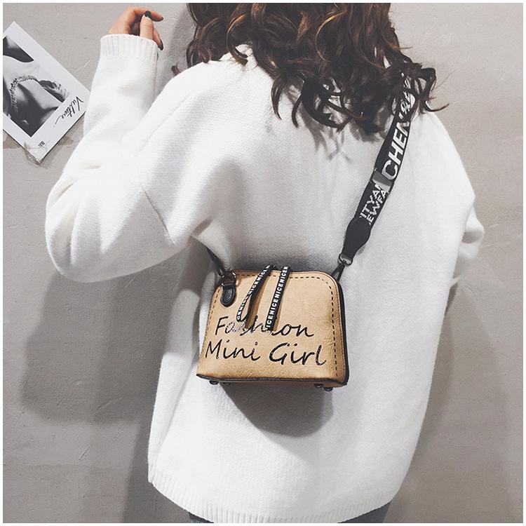 SCIONE женская новая сумка через плечо в стиле ретро с широким ремешком — фото 8