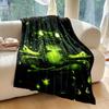 Frog Star Flannel Blanket – Soft Lightweight Throw – All-Season for Couch Bed Camping – Machine Washable Gift