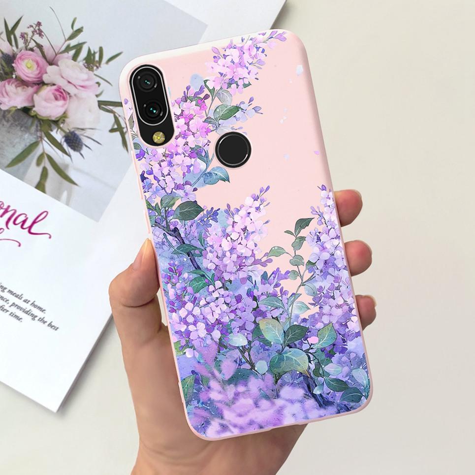 For Xiaomi Redmi Note 7 Case Note7 Pro Luxury Flower Marle Funda Soft Silicone Phone Cases For Redmi Note7 Redmi 7 Back Cover