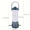 Garden Creative Hummingbird Feeder Pet Bird Suspended Cylindrical Feeder Outdoor Portable Bird Feeder Gardening Accessories