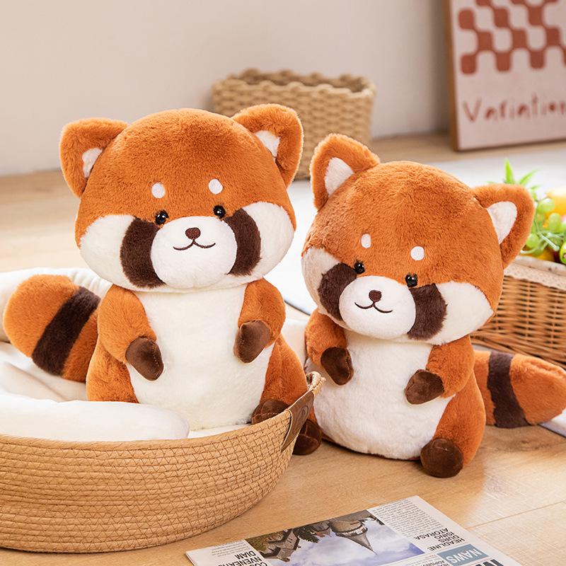 Adorable Fluffy Raccoon Plush Toy Cushion - Perfect Children's Gift