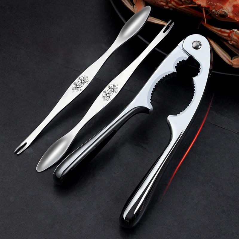 1PC Stainless Steel Walnut Clip Multifunctional Manual Nut Crackers Thickened Hard Kitchen Gadget Vegetables Fruit Tools