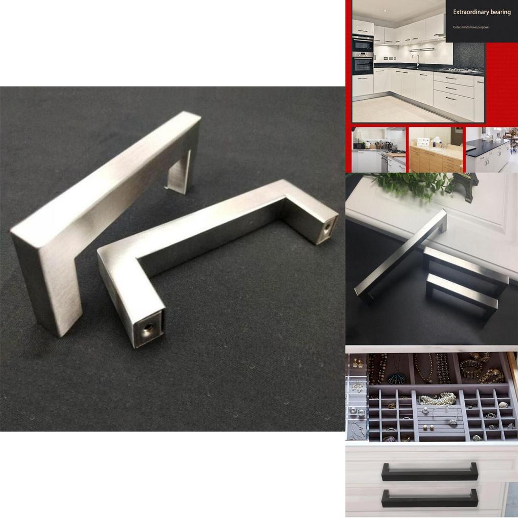 Cupboard Kitchen Cabinet Bar Door Handle Square Drawer Handles Product Household