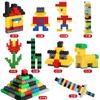 1000 Stück DIY MOC Farbe Zufällig Montage Bausteine Bulk Grundlegende Teile Klassische Modellbausteine Kreative Sets Kinderspielzeug
