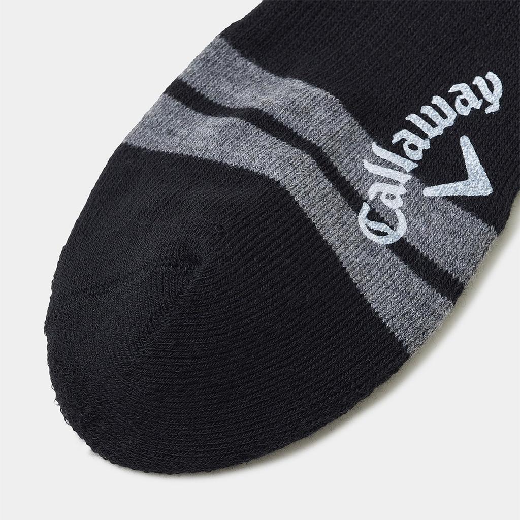 Antibacterial and Deodorizing Crew Socks EZ Golf Socks C24293108 [Callaway] Men's (Functional Material DRY) / / 1010_Black