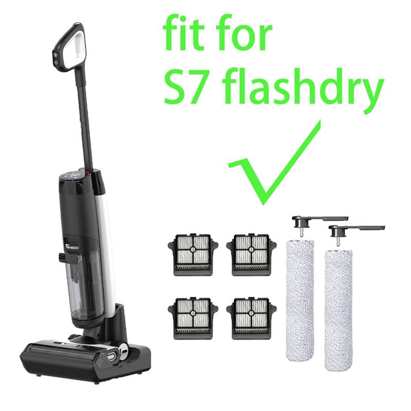 AD23-6PCS Replacements Parts For Tineco Floor One S7 Flashdry Wet Dry Vacuum Cleaner Accessories Roller Brush Hepa Filter