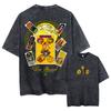 Anime Jojo Bizarre Adventure Steel Ball Run Diego Brando Washed Vintage Tshirt Men Women Clothing Manga Retro Oversized T Shirt