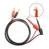 1 Pair 4Mm Banana Plug To Electric Hook Clip Test Cable Gold Plated 1M For Multimeter Test Leads Wire Connector Red Black