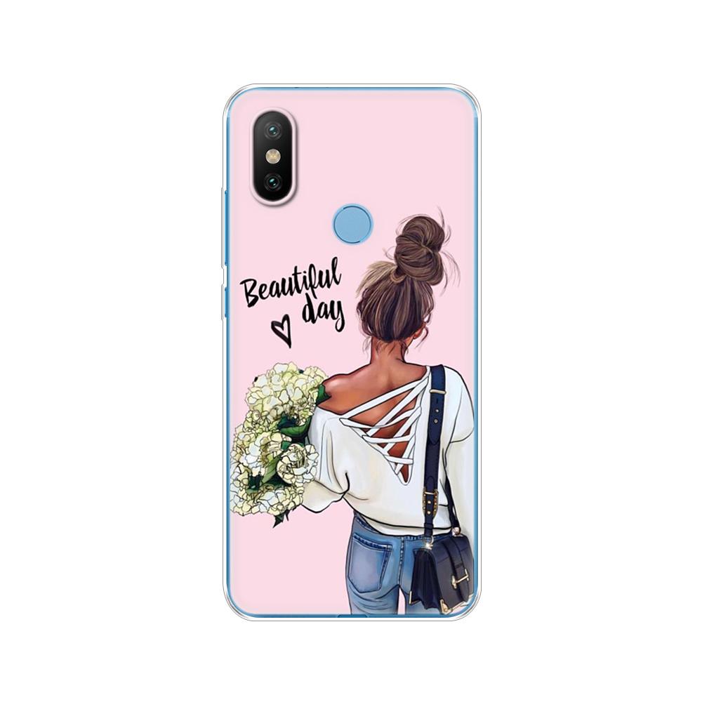Xiaomi mix 2s için silikon kılıf xiaomi mi mix 2s için yumuşak kılıf kapak mix 2 s arka kapak koruyucu baskı coque