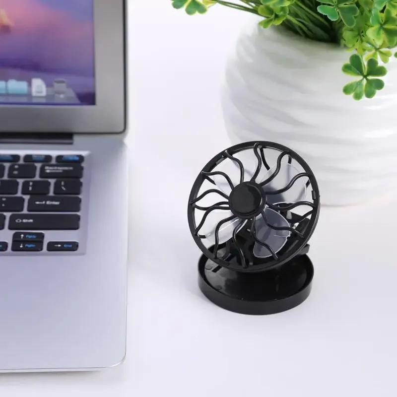 Mini Clip-on Solar Energy Fan Camping Hiking Cooling Portable Fan for Summer Travel Camp Mountaineering Cooling