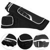 Archery Arrow Quiver Holder 3 Tubes Back Waist Shoulder Bag Pouch Bow Target(black)
