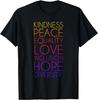 Peace Love Inclusion Equal Variety Human Rights T-Shirt