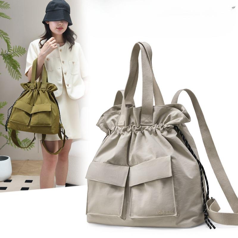 Large-Capacity Multifunctional Tote Bag Casual Shoulder/Backpack Hybrid Commuter Handbag for Women