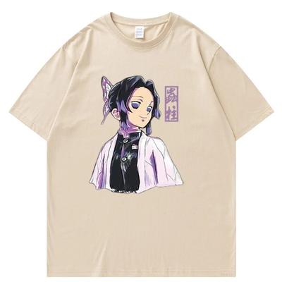 T-shirt manches courtes unisexe, dessin animé japonais Demon Slayer, Kawaii Kimetsu No Yaiba, Tanjirou Kamado, hauts Harajuku